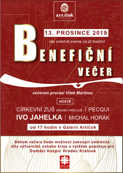 Benefiční večer v Artičoku