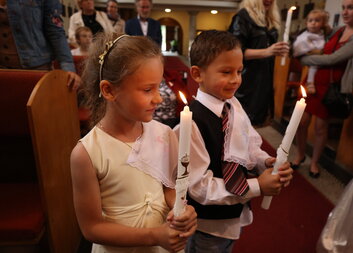 Křtiny v Domov pro matky s dětmi