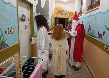 Mikuláš v Domově pro matky s dětmi