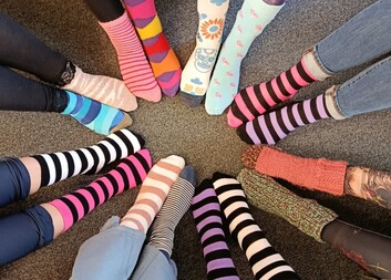 Ponožkový den  - podpora lidí s Downovým syndromem